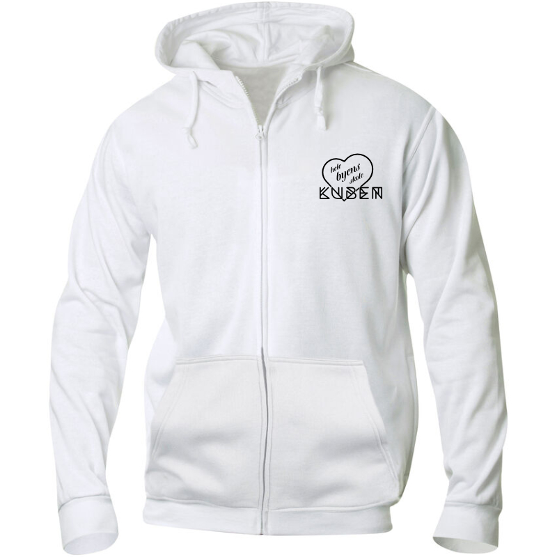 Kuben Hjerte logo basic Hood full zip - Bilde 3